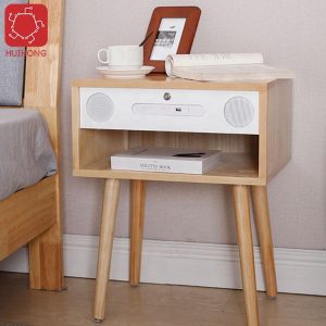 Wooden bedside table